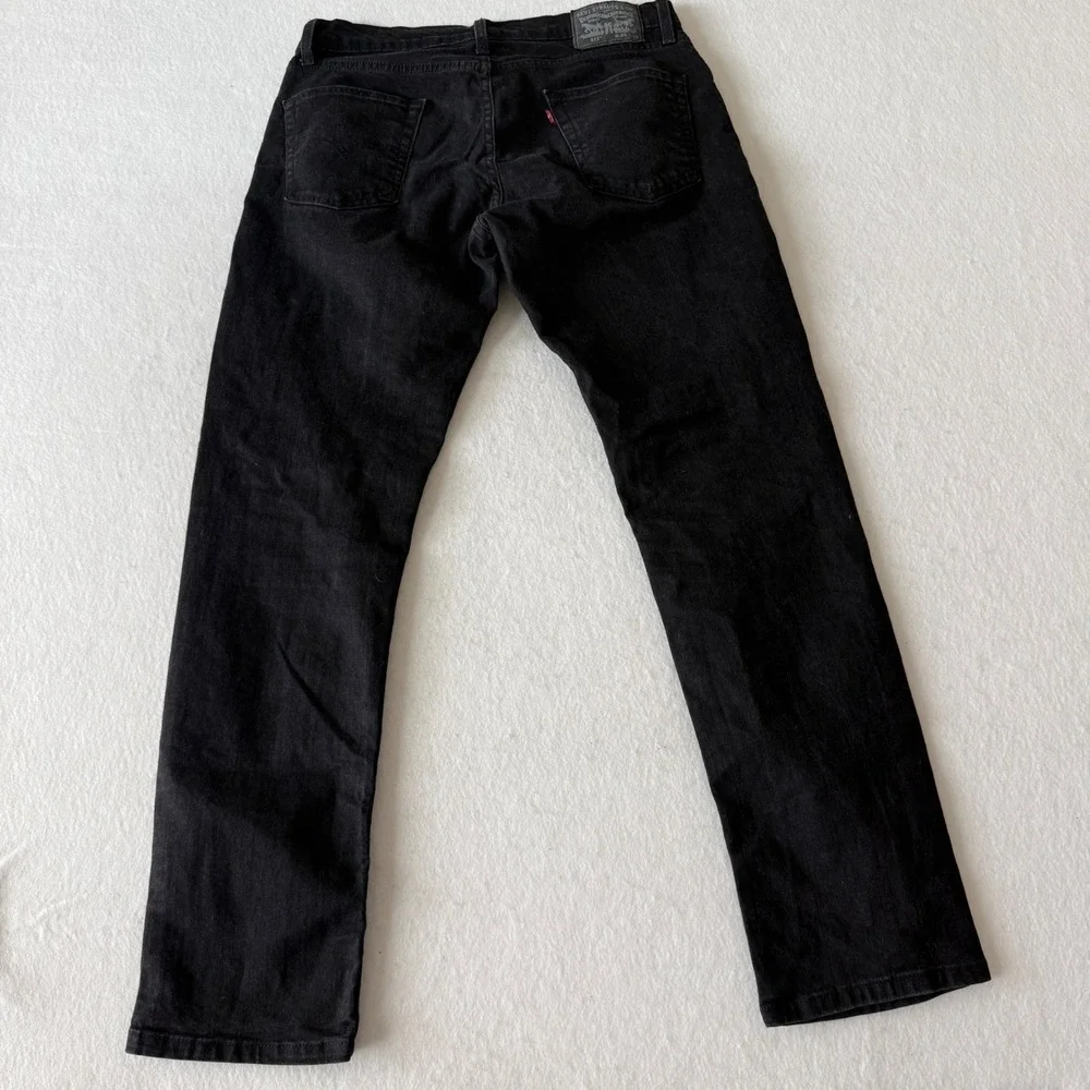 Levi's 511 Slim Fit Jeans Men 34x32 Black Wash Denim Streetwear